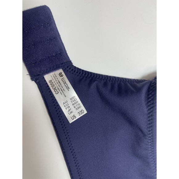 Wacoal Back Appeal Underwire Bra In Eclipse (Navy) Sz 32D New - Picture 5 of 5